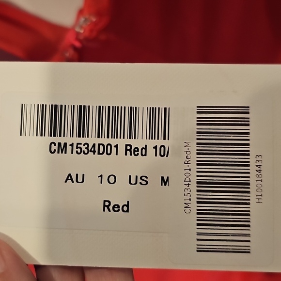 Saints + Secrets Chic & Sexy Red Midi Dress Sz M NWT - Picture 11 of 12